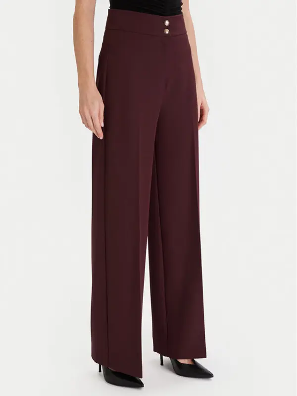 Maryley Maryley Hlače 25IB680/M17 Tamnocrvena Regular Fit