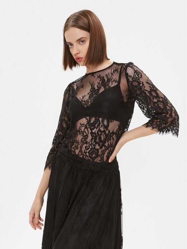 Maryley Maryley Majica 23IB731/82NE Crna Regular Fit