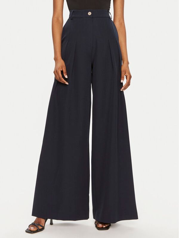 Maryley Maryley Palazzo hlače 24EB579/43BL Tamnoplava Relaxed Fit