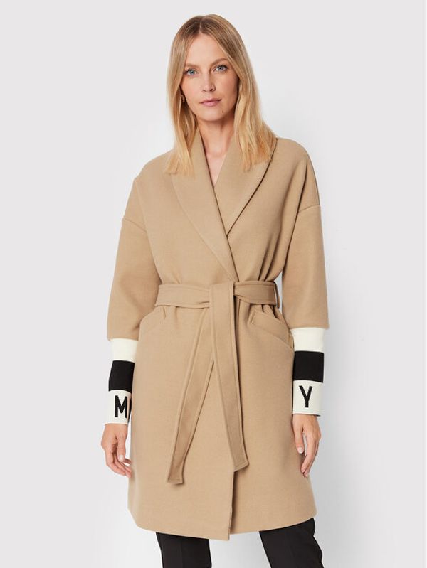 Maryley Maryley Prijelazni kaput 22IB105 Smeđa Regular Fit