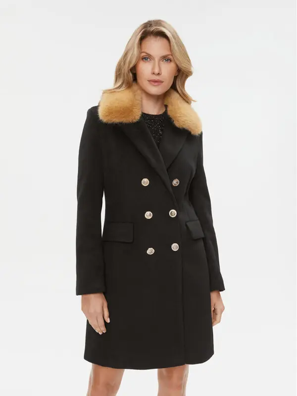 Maryley Maryley Prijelazni kaput 23IB115/01NE Crna Regular Fit