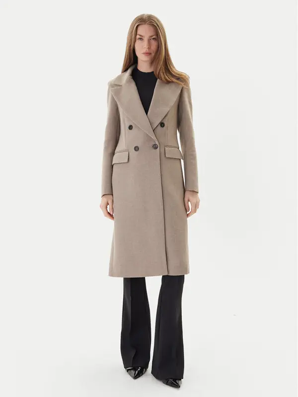 Maryley Maryley Prijelazni kaput 25IB807/01SS Bež Regular Fit