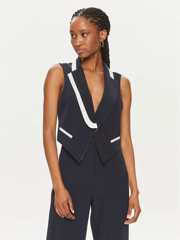 Maryley Maryley Prsluk 24EB214/04BL Tamnoplava Regular Fit