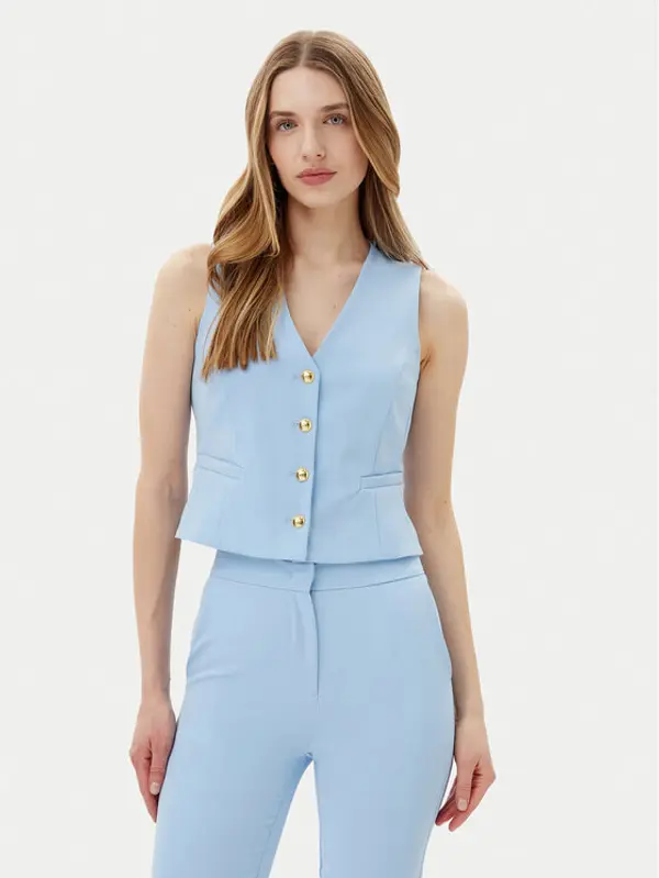 Maryley Maryley Prsluk 25EB128/43MA Svijetloplava Regular Fit