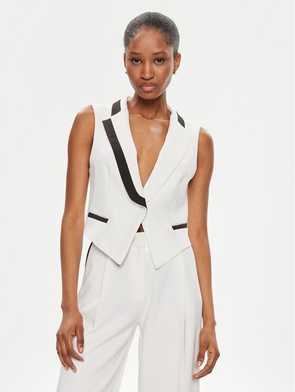 Maryley Maryley Prsluk za odijelo 24EB805/43BN Bijela Regular Fit