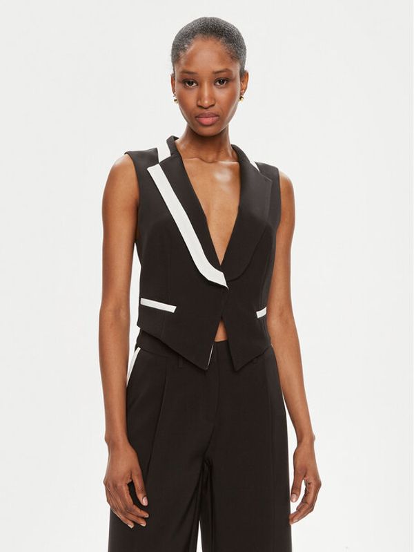 Maryley Maryley Prsluk za odijelo 24EB805/43NB Crna Regular Fit