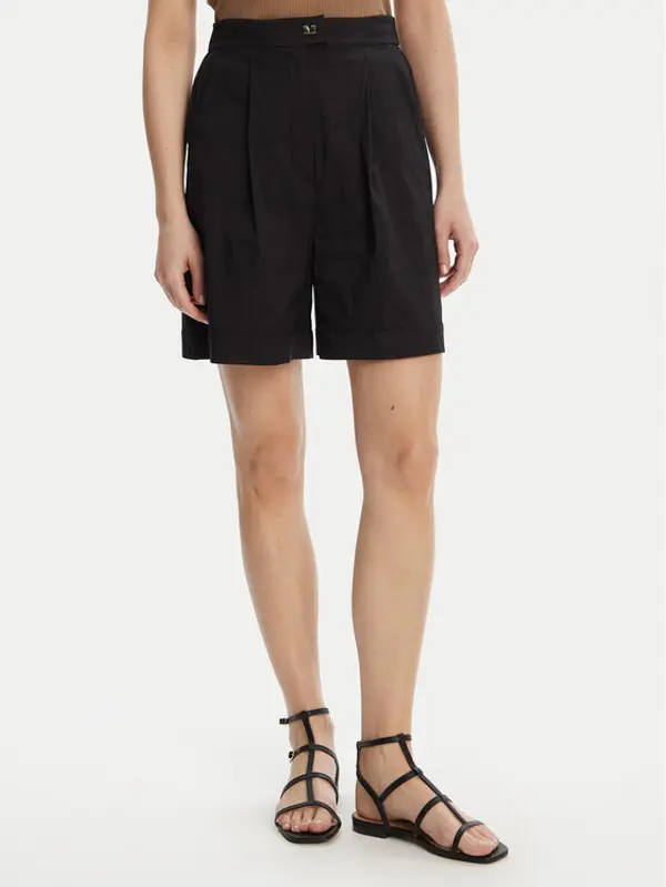 Max Mara Beachwear Max Mara Beachwear Bermude Sultano 2516141019 Crna Relaxed Fit