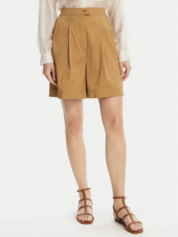 Max Mara Beachwear Max Mara Beachwear Bermude Sultano 2516141019 Smeđa Relaxed Fit