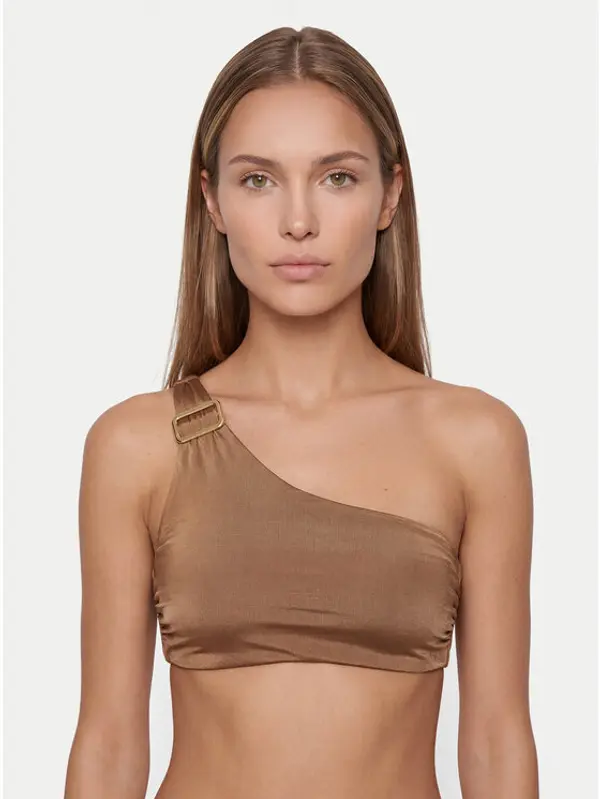 Max Mara Beachwear Max Mara Beachwear Gornji dio kupaćeg kostima Alisia 2616821059 Svijetlo smeđa