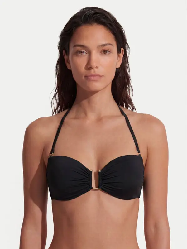 Max Mara Beachwear Max Mara Beachwear Gornji dio kupaćeg kostima Amelia 2616821239 Crna