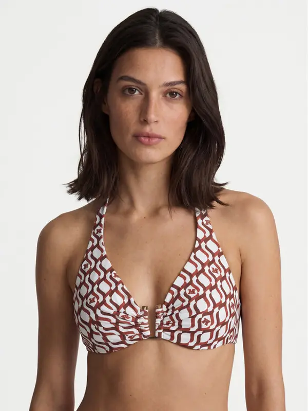 Max Mara Beachwear Max Mara Beachwear Gornji dio kupaćeg kostima Avena 2616821289 Smeđa