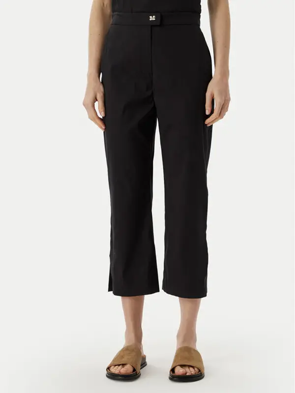 Max Mara Beachwear Max Mara Beachwear Hlače 2616131029650 Crna Regular Fit