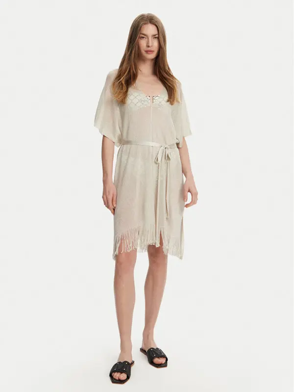 Max Mara Beachwear Max Mara Beachwear Kimono Donolla 2516691039 Bež Relaxed Fit