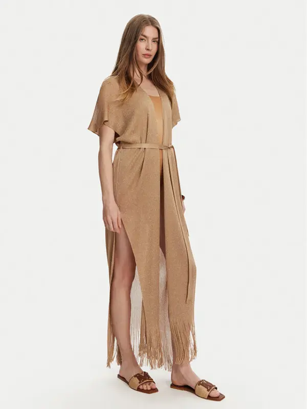 Max Mara Beachwear Max Mara Beachwear Kimono Zarelia 2516691029 Ružičasta Relaxed Fit