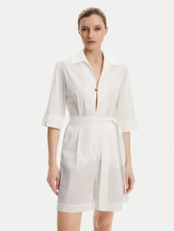 Max Mara Beachwear Max Mara Beachwear Kombinezon Canard 2516241019 Bijela Regular Fit