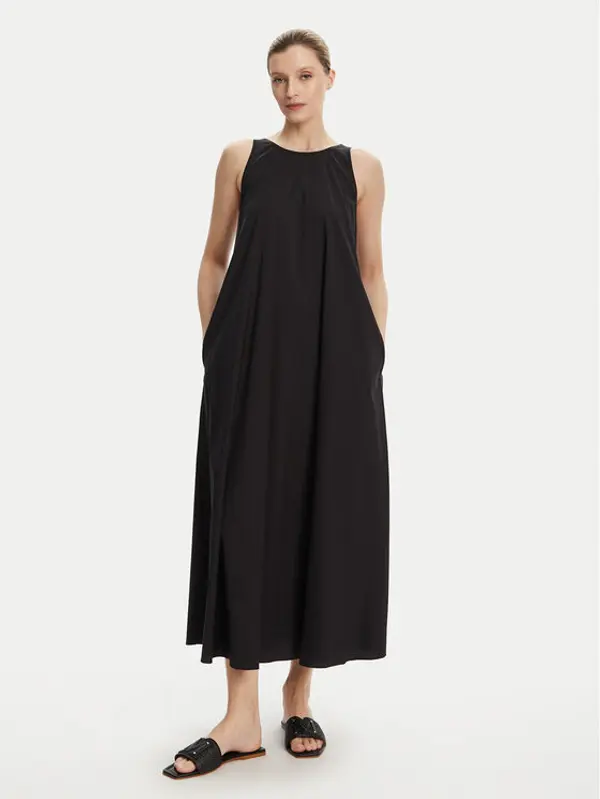 Max Mara Beachwear Max Mara Beachwear Ljetna haljina Romea 2516221019 Crna Relaxed Fit