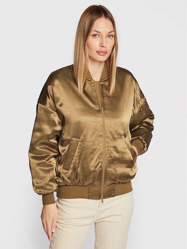 Max Mara Leisure Max Mara Leisure Bomber Sierra 34860426 Smeđa Regular Fit
