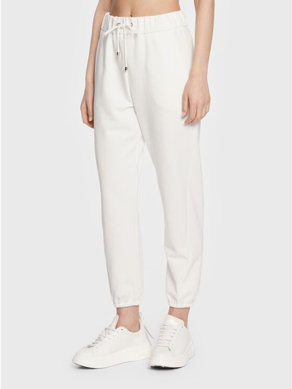 Max Mara Leisure Max Mara Leisure Donji dio trenerke Neottia 23378106 Bijela Regular Fit