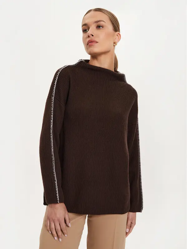 Max Mara Leisure Max Mara Leisure Džemper Fanfara 2426366178600 Smeđa Regular Fit