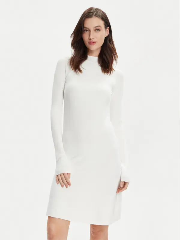 Max Mara Leisure Max Mara Leisure Džemper haljina Pireo 2416321017 Bijela Regular Fit