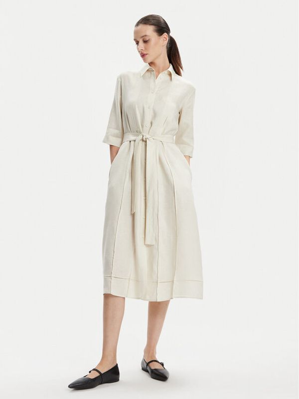 Max Mara Leisure Max Mara Leisure Haljina košulja Nocino 2416221028 Écru Regular Fit