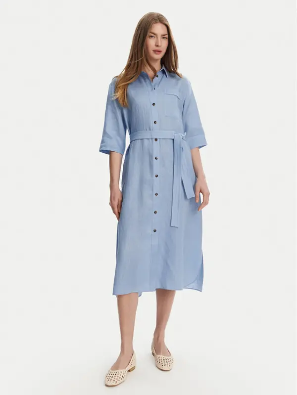 Max Mara Leisure Max Mara Leisure Haljina košulja Salute 2516221028 Svijetloplava Regular Fit