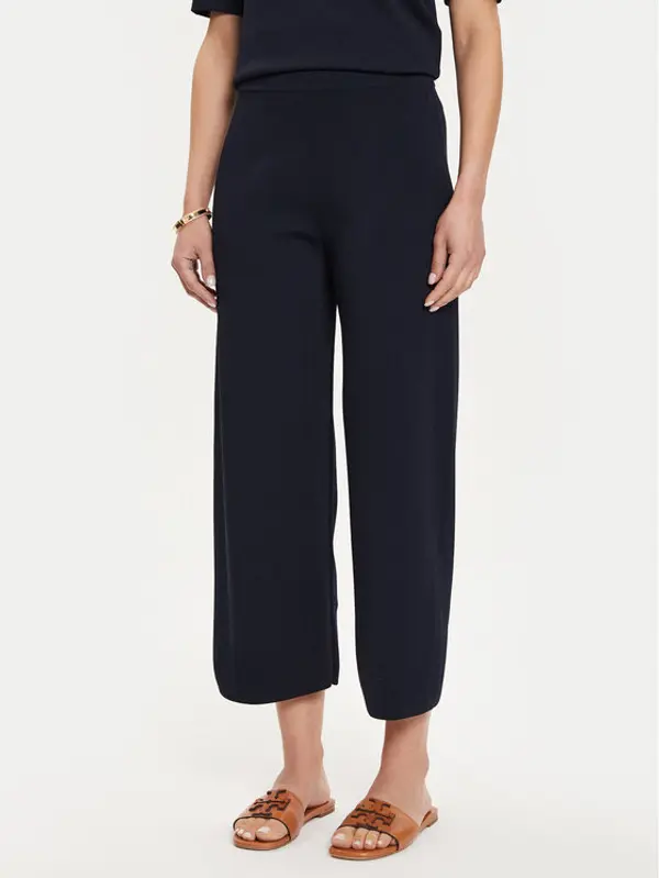 Max Mara Leisure Max Mara Leisure Hlače Grembo 24263360 Tamnoplava Relaxed Fit
