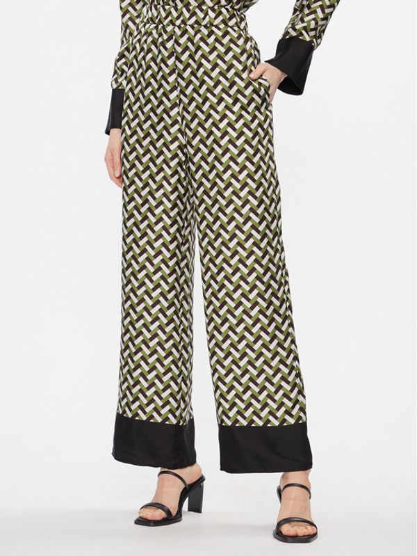 Max Mara Leisure Max Mara Leisure Hlače Sesamo 2416131017650 Zelena Relaxed Fit