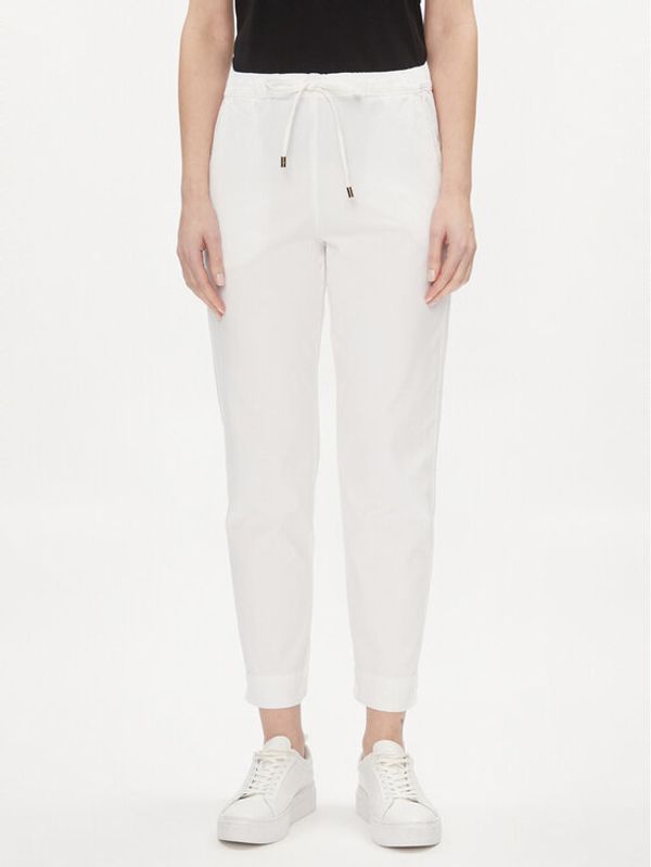 Max Mara Leisure Max Mara Leisure Hlače Terreno 2416131058 Bijela Regular Fit