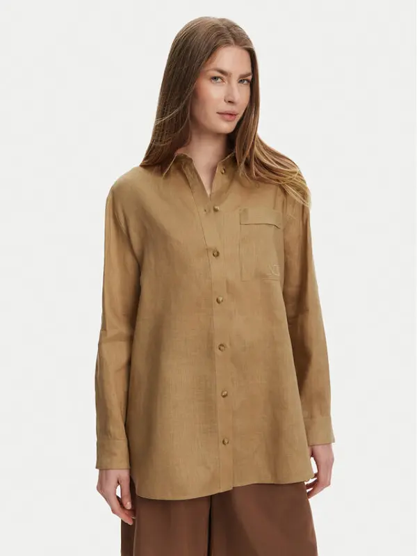 Max Mara Leisure Max Mara Leisure Košulja Noel 2516111018 Smeđa Regular Fit