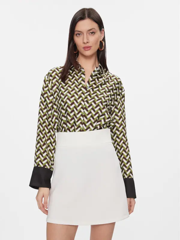 Max Mara Leisure Max Mara Leisure Košulja Procida 2416111017 Zelena Regular Fit