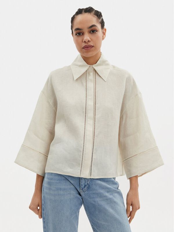 Max Mara Leisure Max Mara Leisure Košulja Robinia 2416111038 Écru Relaxed Fit