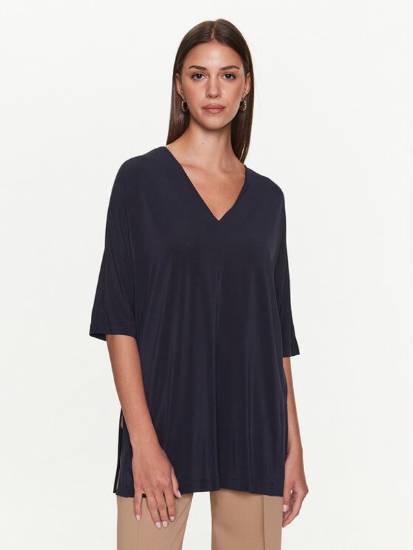 Max Mara Leisure Max Mara Leisure Majica Locarno 2339410436600 Tamnoplava Relaxed Fit