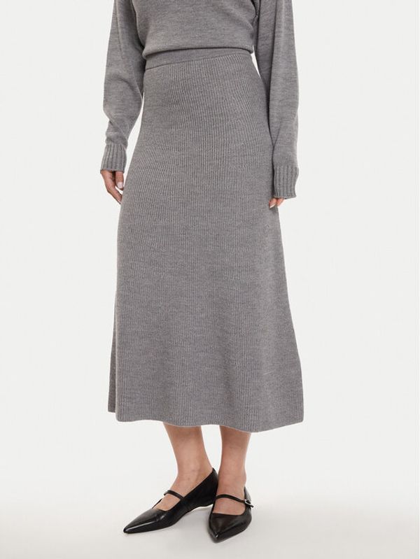 Max Mara Leisure Max Mara Leisure Midi suknja Agile 2426306028 Siva Regular Fit