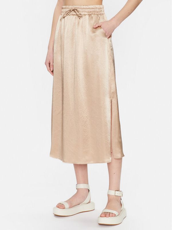 Max Mara Leisure Max Mara Leisure Midi suknja Freda 23310102 Zlatna Regular Fit