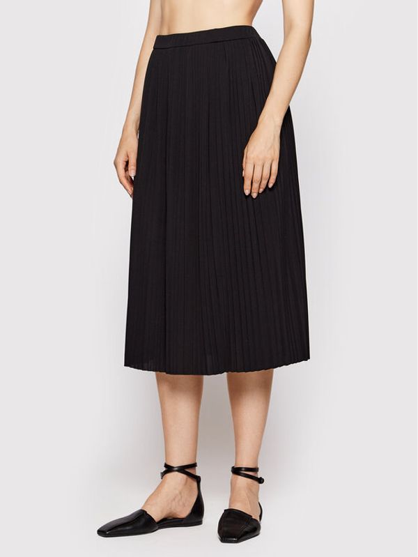 Max Mara Leisure Max Mara Leisure Plesirana suknja Nodo 37760124 Crna Regular Fit