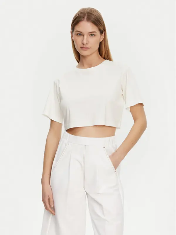 Max Mara Leisure Max Mara Leisure T-shirt 2516941098650 Écru Regular Fit