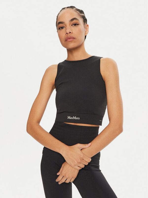 Max Mara Leisure Max Mara Leisure Top Urago 2426366208 Crna Slim Fit