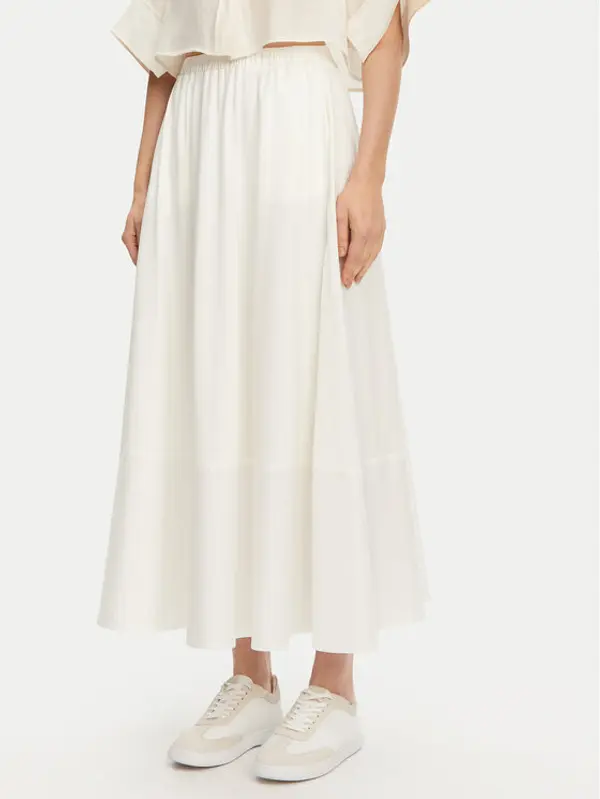 Max Mara Leisure Max Mara Leisure Trapez suknja Roal 2516771028 Bijela Regular Fit