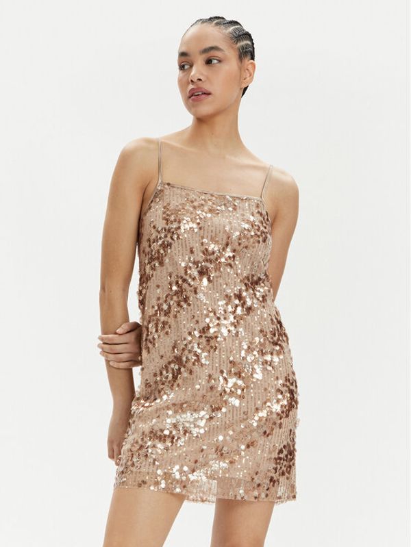 MAX&Co. MAX&Co. Koktel haljina Calate 24166210 Smeđa Regular Fit