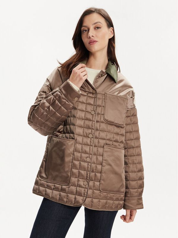 MAX&Co. MAX&Co. Pernata jakna Idria 2416481012200 Bež Relaxed Fit