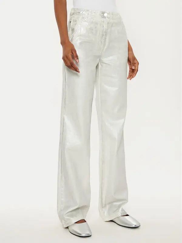 MAX&Co. MAX&Co. Traperice Basilio 2516131021200 Srebrna Wide Leg