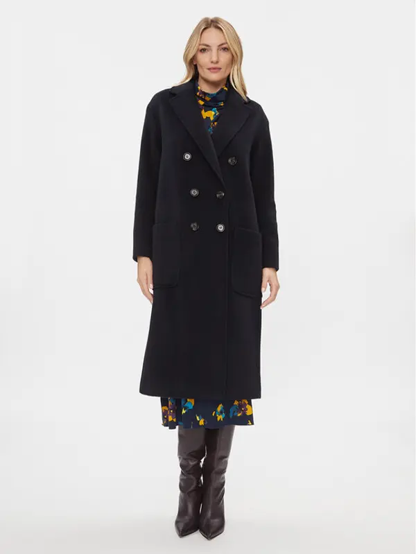 Max&Co. MAX&Co. Vuneni kaput Elemento 70140523 Tamnoplava Relaxed Fit