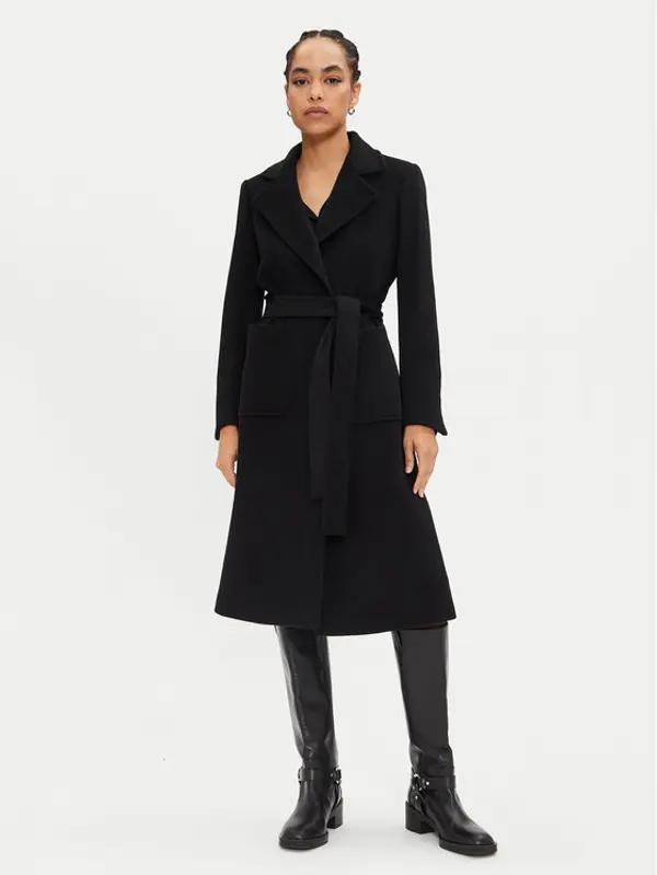 MAX&Co. MAX&Co. Vuneni kaput Runaway 2428016024200 Crna Regular Fit