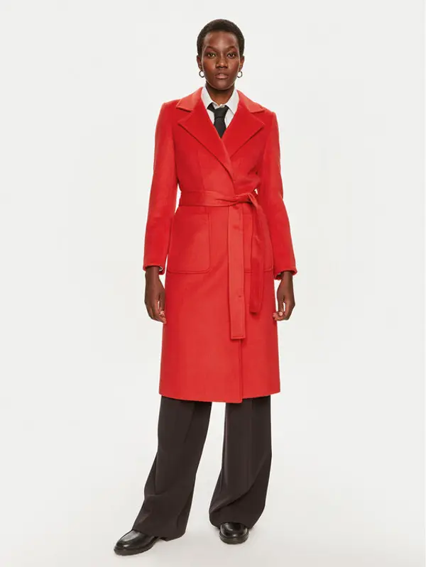 Max&Co. MAX&Co. Vuneni kaput Runaway 2428016024200 Crvena Regular Fit