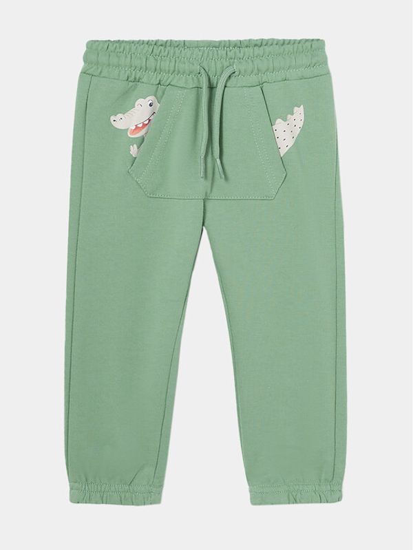 Mayoral Mayoral Donji dio trenerke 1549 Zelena Regular Fit