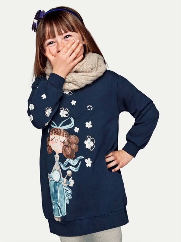 Mayoral Mayoral Džemper haljina 4933 Tamnoplava Regular Fit