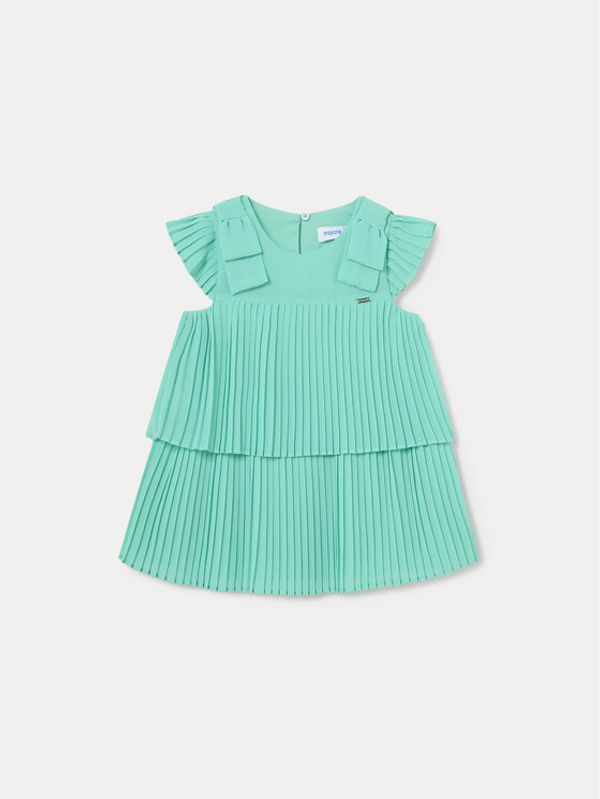 Mayoral Mayoral Elegantna haljina 1911 Zelena Regular Fit