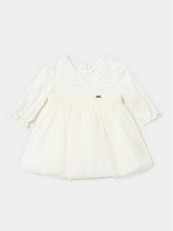 Mayoral Mayoral Elegantna haljina 2.855 Écru Regular Fit