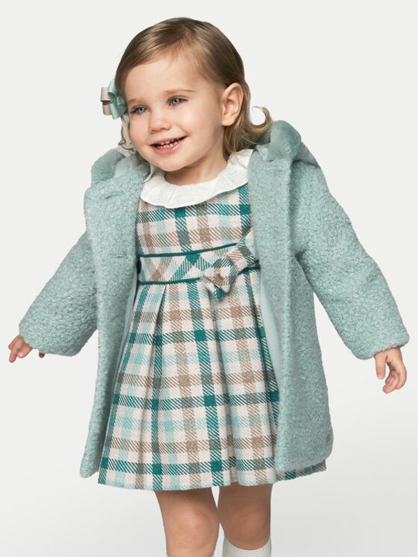 Mayoral Mayoral Elegantna haljina 2903 Zelena Regular Fit